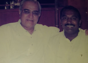 Dr.shivram with prof-jiten bhat - bio energy scientist